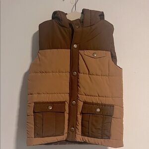 Tommy Bahama Two-Tone Brown Hooded Vest